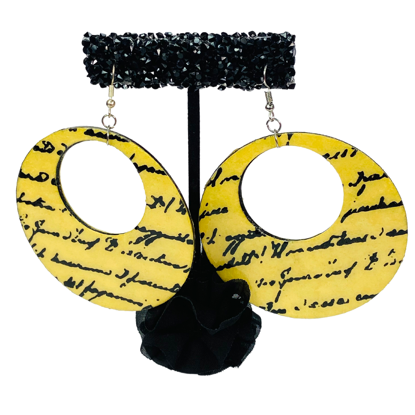 Vintage Script Hoops