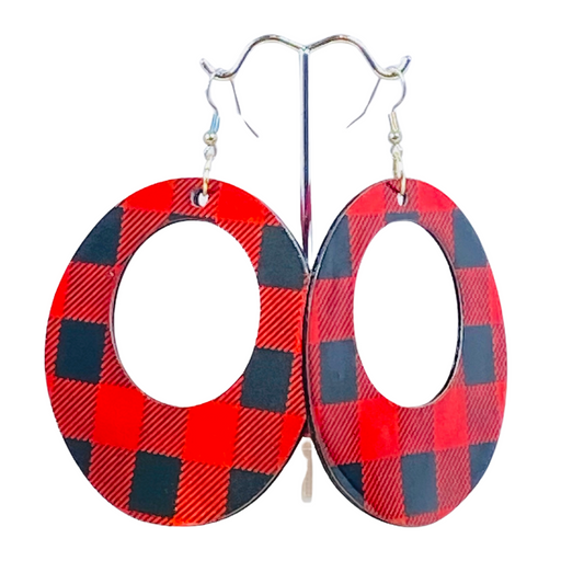 Buffalo Plaid Hoops
