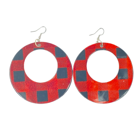 Buffalo Plaid Hoops